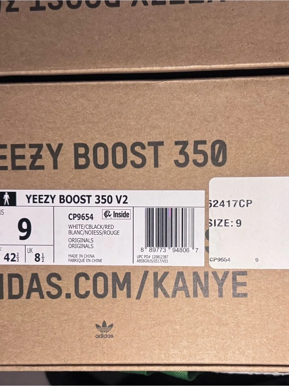 adidas Yeezy Boost 350 V2 Zebra I Men’s I Style CP9654 I Size 9